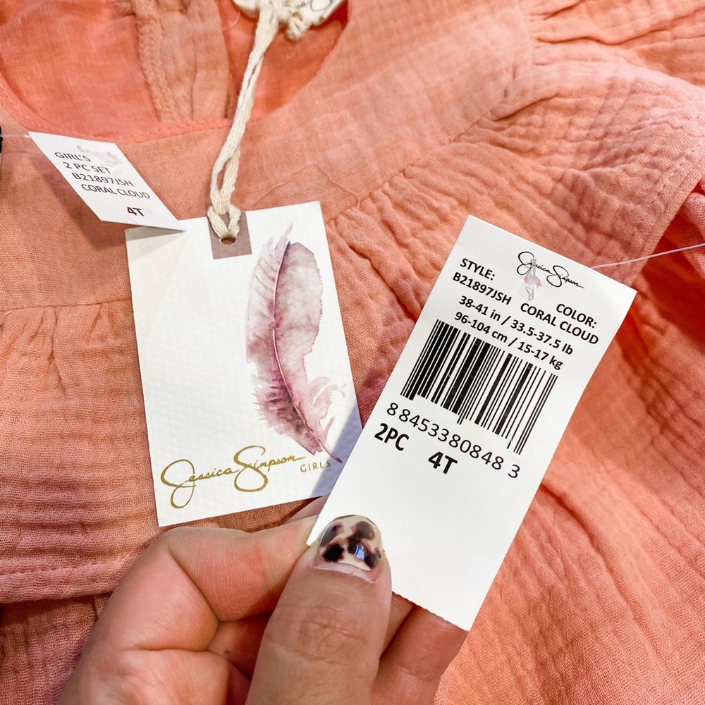 ❌ SOLD ❌ NEW Jessica Simpson Outfit 4T - Picture 2 of 2